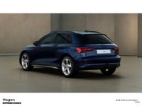gebraucht Audi A3 Sportback Advanced 30 TFSI S tronic AHK 18 Zoll Optikpaket Schwarz 8-Fach bereift