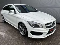 Gebraucht Mercedes CLA180 AMG line 122 PS (89 kW) 2015 Calcitweiss/zirrusweiss Coupé