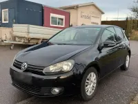 Gebraucht VW Golf VI Trendline 80 PS (58 kW) 2009 Schwarz Kleinwagen