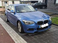 gebraucht BMW 125 F20 M-Sport 2.Hand Leder voll Estoril blau