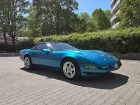 Second-hand Corvette C4 305 CP (224 kW) 1995 Albastru Cabrio