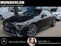 Gebraucht Mercedes E200 AMG line 197 PS (144 kW) 2023 Metalliclack obsidianschwarz Cabrio