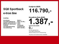 gebraucht Audi SQ8 Sportback e-tron Leder Matrx SHZ Vo+Hi AHK Panoram