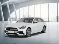 Gebraucht Mercedes C300 AMG line 258 PS (189 kW) 2023 Manufaktur opalithweiß bright Kombi