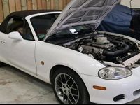 Gebraucht Mazda MX5 110 PS (80 kW) 2001 Weiß Cabrio