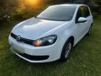 Gebraucht VW Golf VI Trendline 80 PS (58 kW) 2010 Weiß Kleinwagen