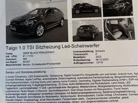 Gebraucht VW Taigo Goal 110 PS (80 kW) 2023 Schwarz SUV