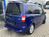 Gebraucht Ford Tourneo Courier Titanium 101 PS (74 kW) 2018 Blau Van / Kleinbus