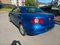 Second-hand VW Eos 140 CP (102 kW) 2010 Albastru Cabrio