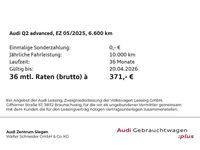 Gebraucht Audi Q2 Advanced Plus 150 PS (110 kW) 2025 Florettsilber metallic SUV
