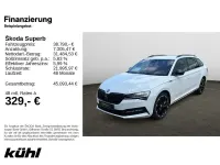 Gebraucht Skoda Superb SportLine 200 PS (147 kW) 2024 Moonweiß perleffekt Kombi