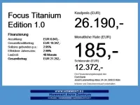 Neu Ford Focus Titanium 155 PS (114 kW) 2026 Agate black Limousine