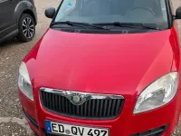 Gebraucht Skoda Fabia 60 PS (44 kW) 2009 Rot Kleinwagen