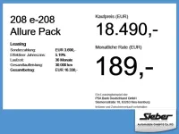 Gebraucht Peugeot e-208 Allure 100 kW (136 PS) 2023 Grau Kleinwagen