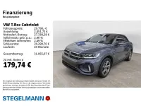 Gebraucht VW T-Roc Cabriolet R-line 150 PS (110 kW) 2025 Grau Cabrio