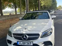Gebraucht Mercedes C200 AMG 184 PS (135 kW) 2019 Weiß Cabrio