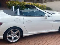 Gebraucht Mercedes SLK350 306 PS (225 kW) 2014 Weiß Cabrio
