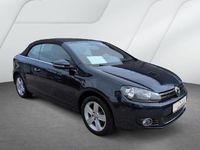 Gebraucht VW Golf Cabriolet LOUNGE 125 PS (91 kW) 2015 Open sea blue metallic Cabrio