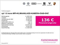 Gebraucht VW up! Move 65 PS (47 kW) 2021 Weiss Kleinwagen