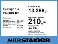gebraucht Citroën Berlingo 1.5 BlueHDi 100 FAP Feel M SpurH LM