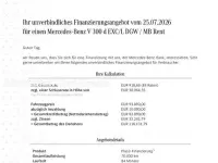 Gebraucht Mercedes V300 AMG line 237 PS (174 kW) 2026 Obsidianschwarz Van / Kleinbus
