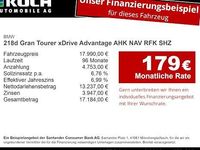 Gebraucht BMW 218 Advantage 150 PS (110 kW) 2018 Schwarz Kombi