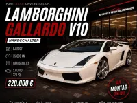 Gebraucht Lamborghini Gallardo 520 PS (382 kW) 2007 Weiß Coupé