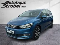 Gebraucht VW Touran Highline 150 PS (110 kW) 2017 Caribbean blue metallic Van / Kleinbus