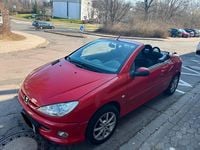 Gebraucht Peugeot 206 CC 109 PS (80 kW) 2001 Rot Cabrio
