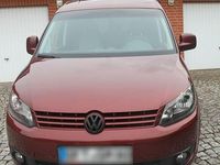 Gebraucht VW Caddy Highline 102 PS (75 kW) 2013 Rot Van / Kleinbus