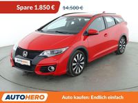 Gebraucht Honda Civic Elegance 120 PS (88 kW) 2017 Rot Kombi