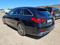 Gebraucht Mercedes C220 AMG line 200 PS (147 kW) 2022 Obsidianschwarz  metalliclack Kombi