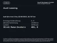 Gebraucht Audi Q4 e-tron Advanced Plus 125 kW (170 PS) 2023 Gletscherweiß metallic SUV