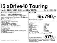 Gebraucht BMW i5 289 kW (394 PS) 2025 Cape york grün metallic Kombi