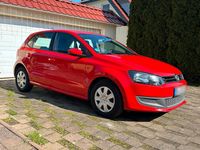 Gebraucht VW Polo Trendline 69 PS (50 kW) 2010 Rot Kleinwagen