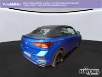 Gebraucht VW T-Roc Cabriolet R-line Edition 150 PS (110 kW) 2022 Ravennablau (blue), matt Cabrio