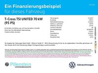 Gebraucht VW T-Cross United 95 PS (69 kW) 2021 Schwarz SUV