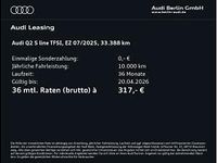 Gebraucht Audi Q2 S-Line 150 PS (110 kW) 2025 Schwarz (mythosschwarz metallic) SUV