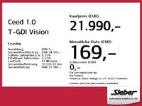 gebraucht Kia Ceed 1.0 T-GDI Vision *Navi*PDC*Sitzheizung*