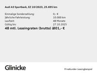 Gebraucht Audi A3 Sportback Ambiente 116 PS (85 kW) 2023 Schwarz Kleinwagen