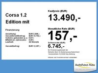 Gebraucht Opel Corsa Edition 75 PS (55 kW) 2022 Jade weiss/arktis weiss Kleinwagen