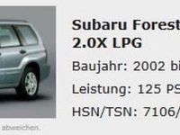 Gebraucht Subaru Forester 125 PS (91 kW) 2002 Grün SUV