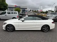 Gebraucht Mercedes C220 AMG line 194 PS (142 kW) 2019 Weiß Cabrio
