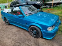Gebraucht Ford Escort Cabriolet 102 PS (75 kW) 1989 Blau Cabrio