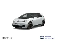 Gebraucht VW ID.3 Pro 150 kW (204 PS) 2021 Gletscherweiß metallic/schwarz Kleinwagen