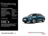 Gebraucht Audi A3 Advanced Plus 110 PS (80 kW) 2023 Atollblau metallic Limousine