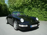 Brugt Porsche 964 250 HK (183 kW) 1992 Sort Cabriolet