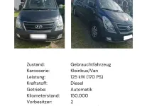 Gebraucht Hyundai H-1 170 PS (125 kW) 2017 Blau Van / Kleinbus