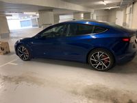 gebraucht Tesla Model 3 Performance Panasonic! Blau Winter + Sommer