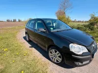 Käytetty VW Polo 64 HP (47 kW) 2007 Musta Viistoperä
